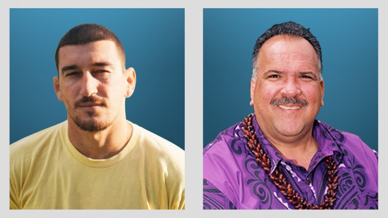 Dustin Barca (I) and Bernard Carvalho (D)