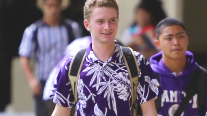 Senior at Damien Memorial School, Zachery Kasberg