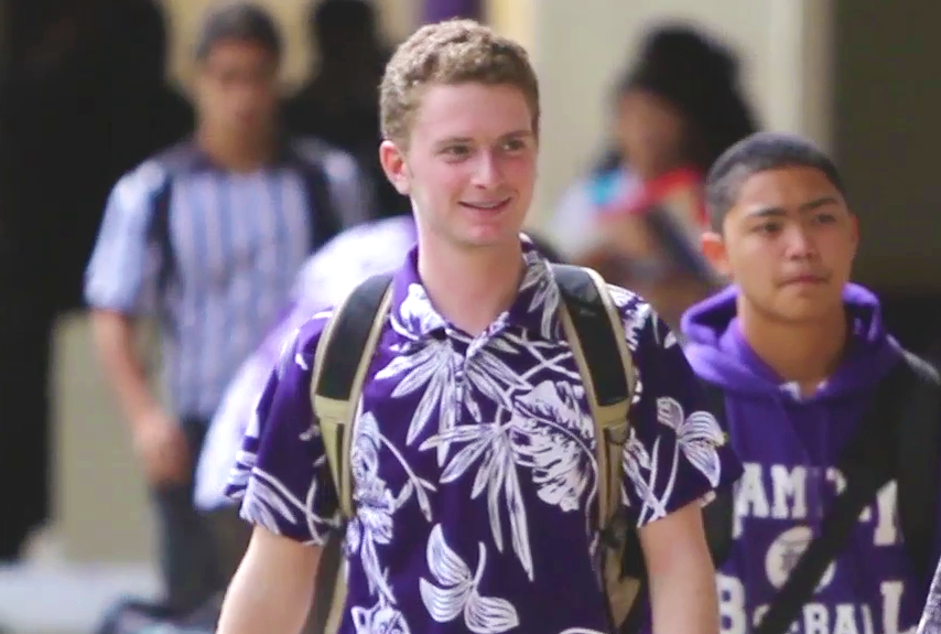 Senior at Damien Memorial School, Zachery Kasberg