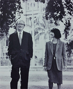 Alm, during his service as Director of the Department of Commerce and Consumer Affairs, with Deputy Director Susan Doyle, circa 1992.