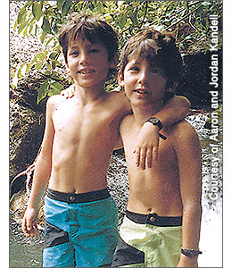 The Kandell brothers as young children. Photo courtesy of Aaron and Jordan Kandell