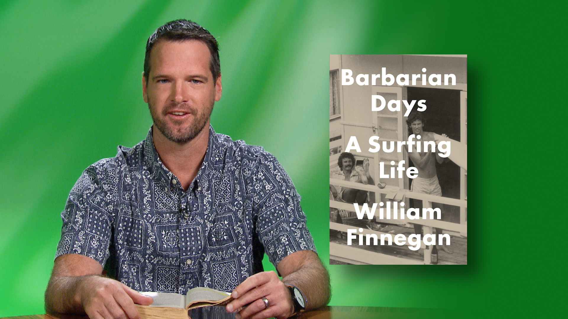 Beau Ewan reads “Barbarian Days, A Surfing Life” <br/>GET CAUGHT READING