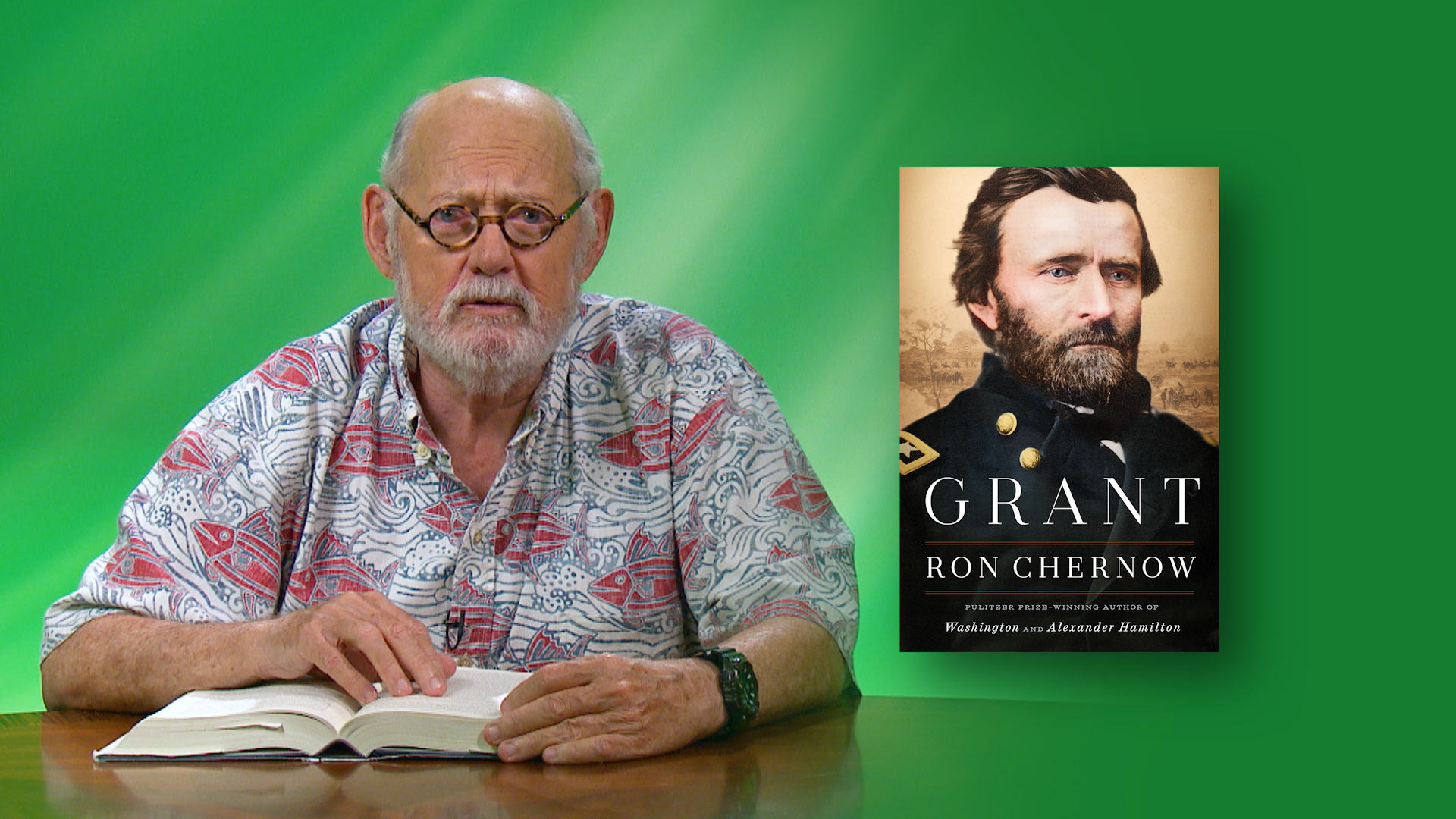 Jim Leahey reads “Grant” <br/>GET CAUGHT READING