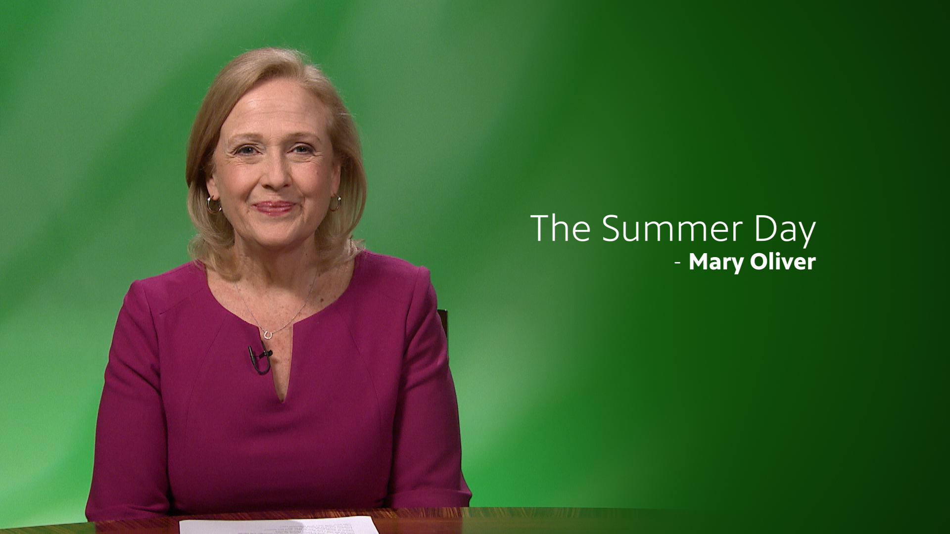 Paula Kerger reads “The Summer Day” <br/>GET CAUGHT READING