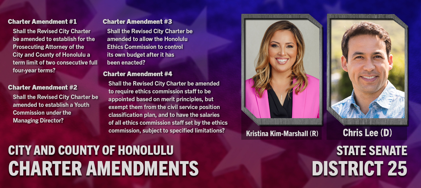 Election 2020 <br/>City and County of Honolulu Charter Amendments <br/>State Senate District 25 <br/>INSIGHTS ON PBS HAWAIʻI