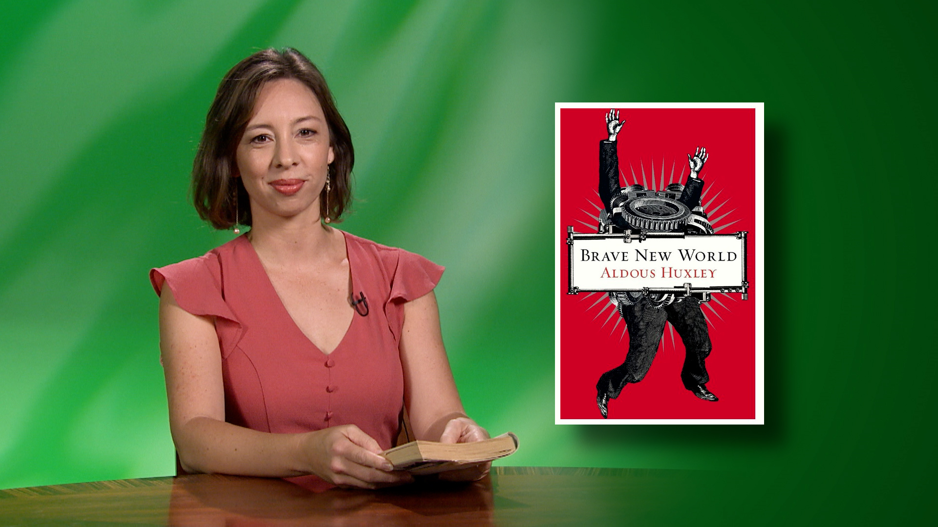 Eileen Keane reds “Brave New World” <br/>GET CAUGHT READING