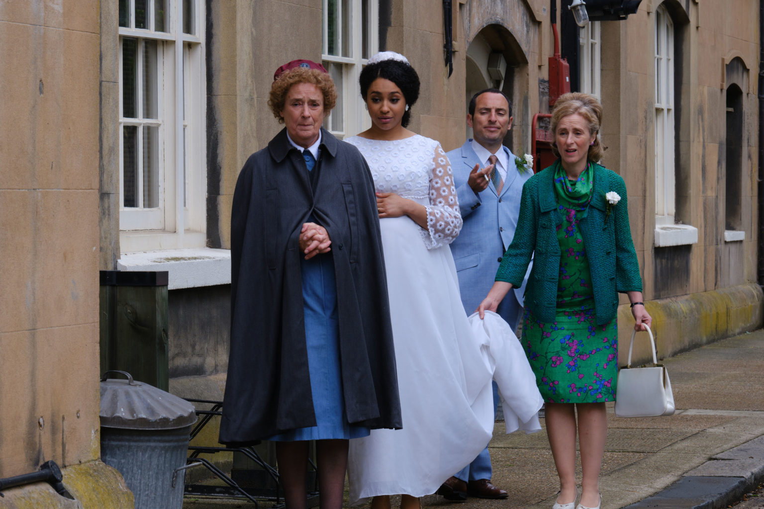 Picture Shows:  Nurse Phyllis Crane (LINDA BASSETT), Julie (CHICAGO JOHNSON), Mo Lewin (DANIEL BEN ZENOU), Thelma (NICOLA STEPHENSON)