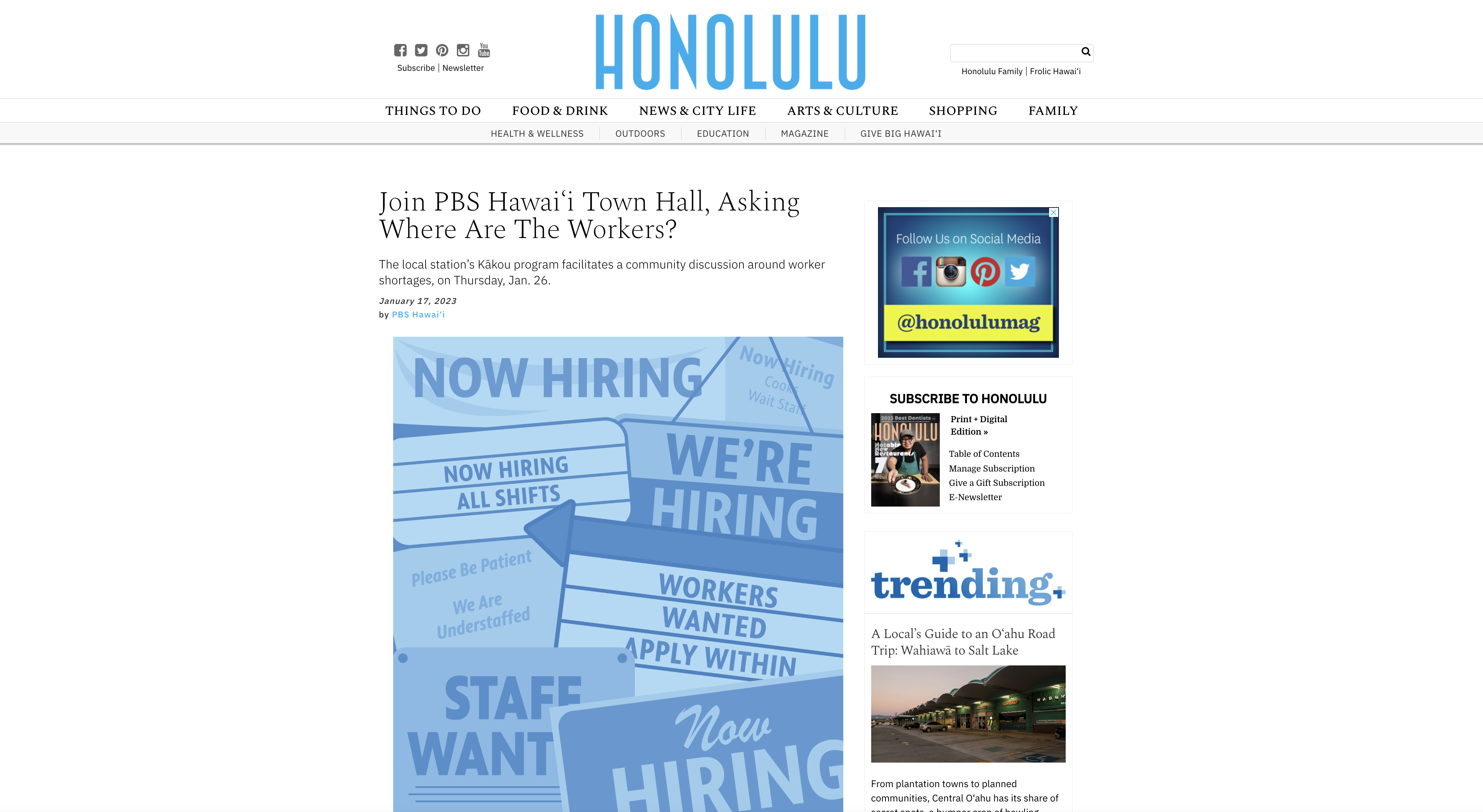 KĀKOU: Hawaiʻi’s Town Hall Where Are The Workers? in Honolulu Magazine