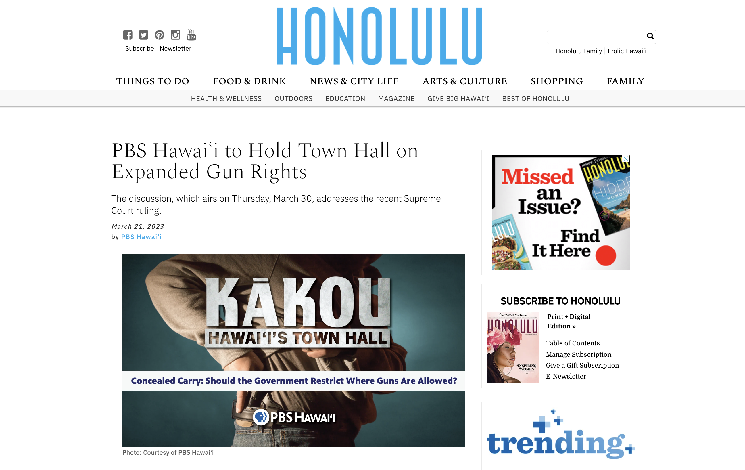 KĀKOU Hawaiʻi&#8217;s Town Hall in Honolulu Magazine