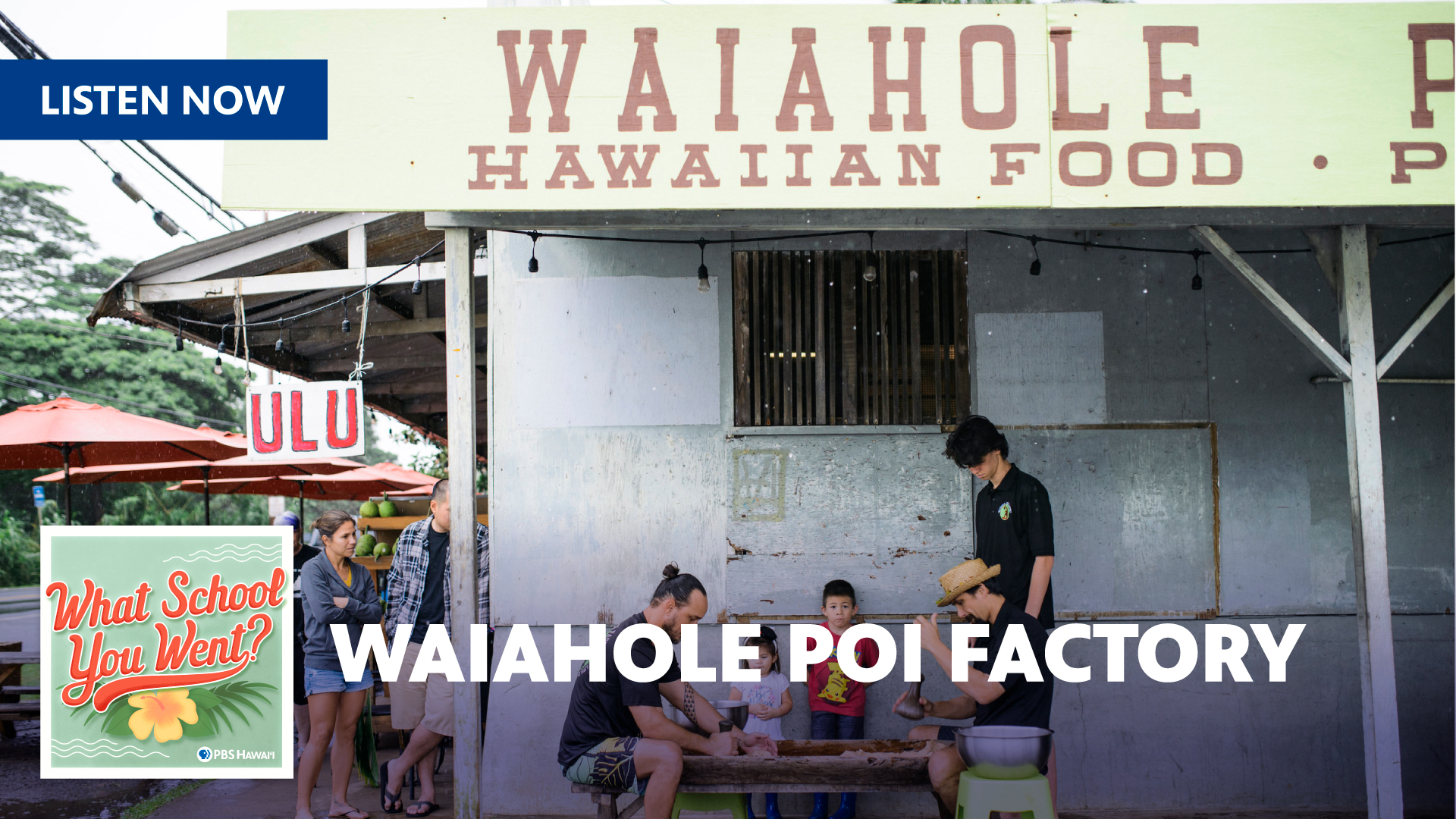 WHAT SCHOOL YOU WENT? <br/>Waiahole Poi Factory