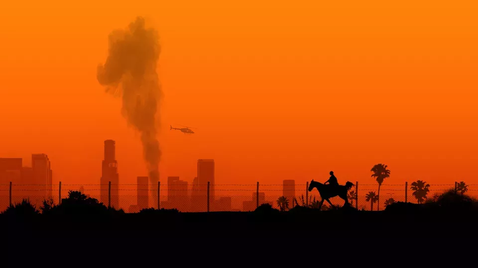 FIRE ON THE HILL <br/>The Cowboys Of South Central LA