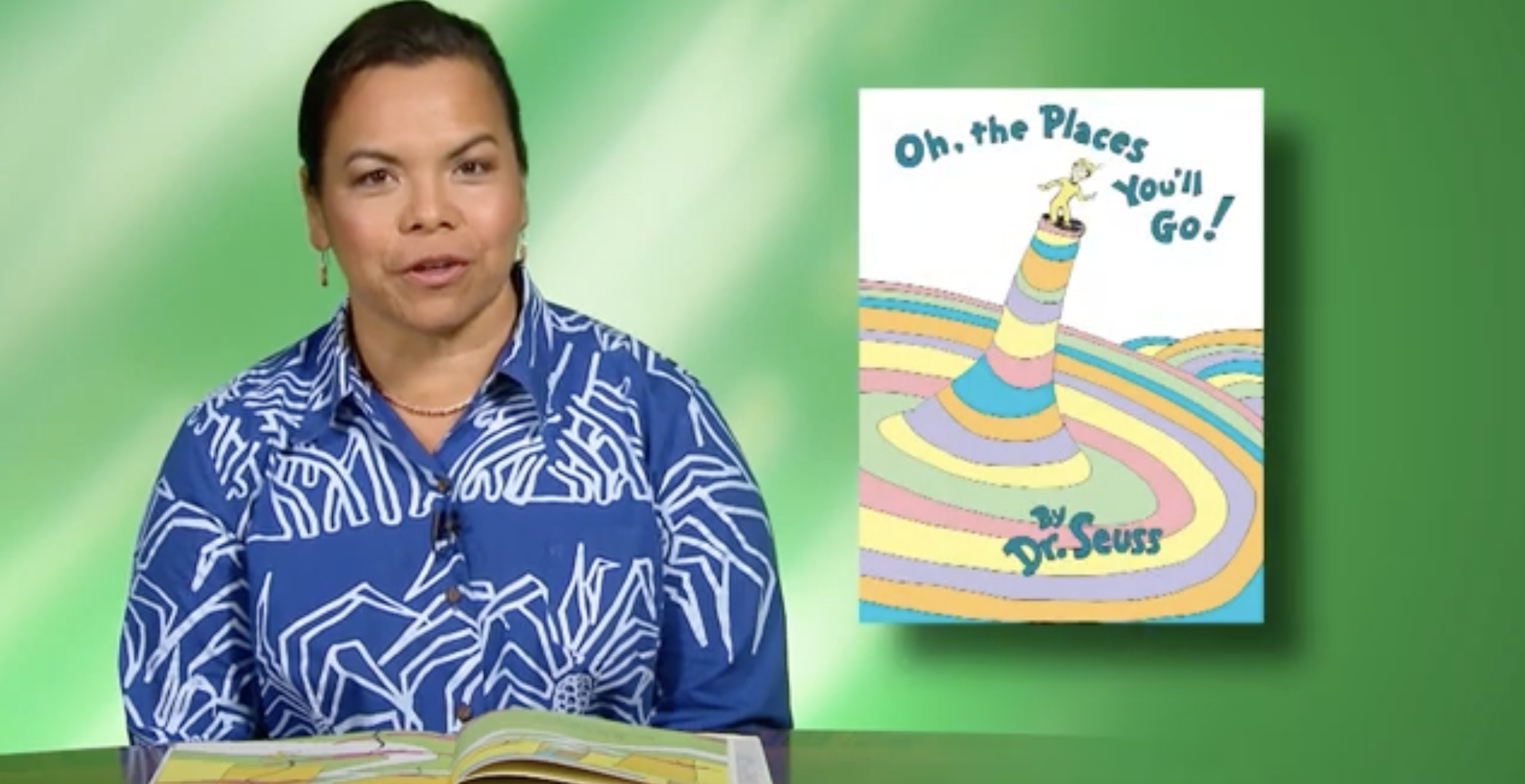 GET CAUGHT READING <br/>Noelani Kalipi Reads Dr. Seuss&#8217; &#8220;Oh, the Places You’ll Go&#8221;