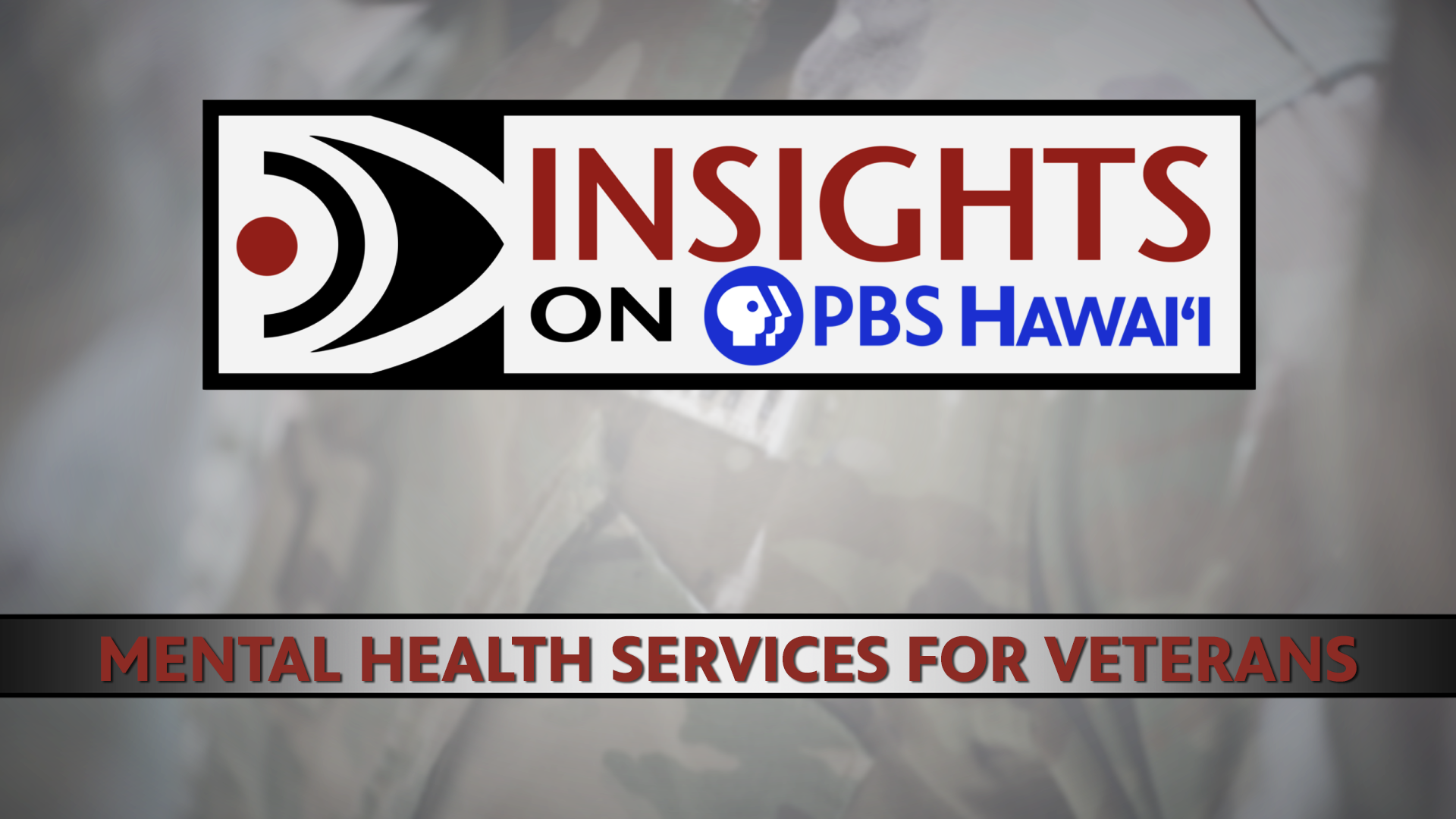 INSIGHTS ON PBS HAWAIʻI <br/>Mental Health Services for Veterans