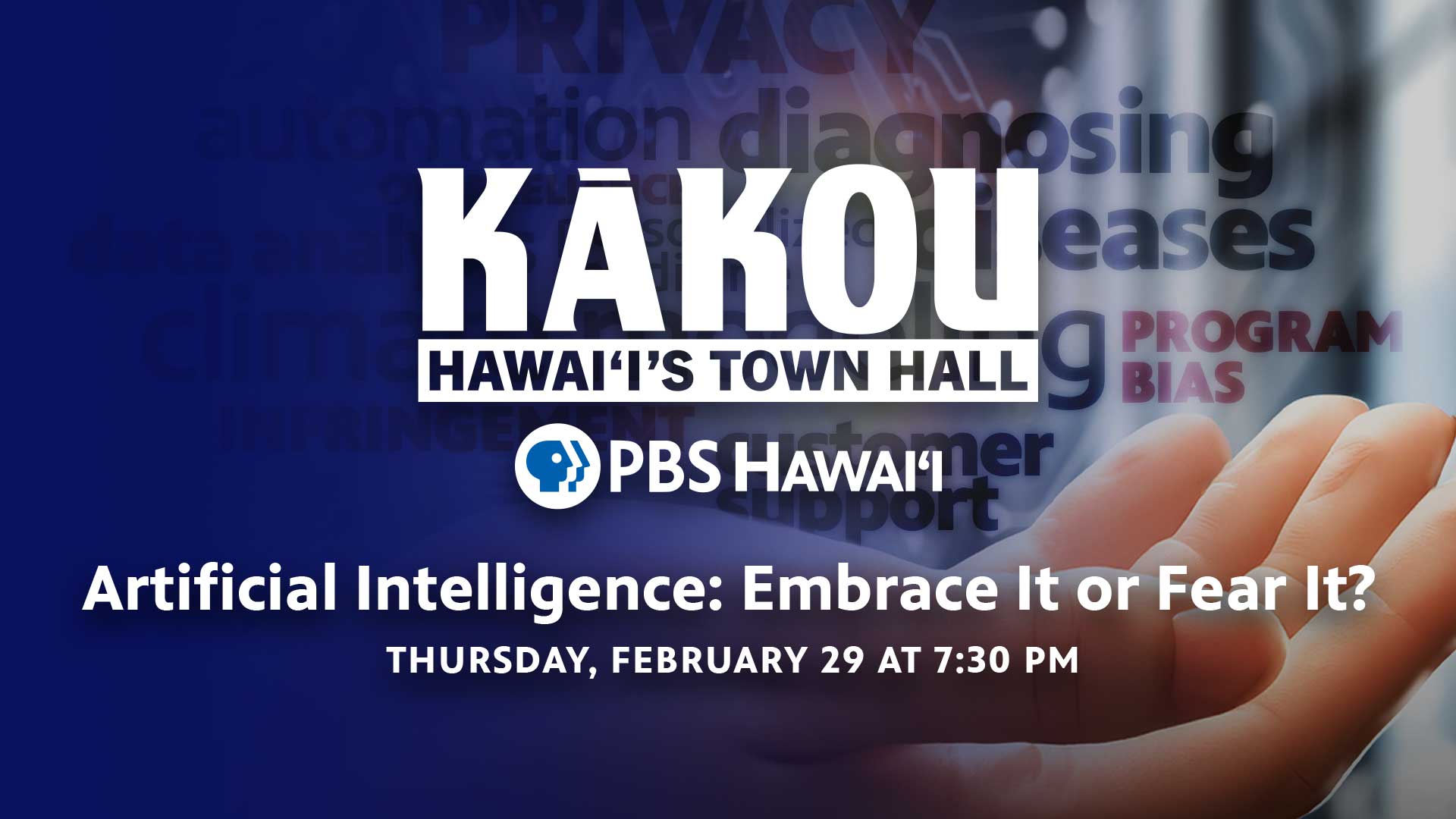 KĀKOU: Hawaiʻi’s Town Hall <br/>Artificial Intelligence: Embrace It or Fear it?