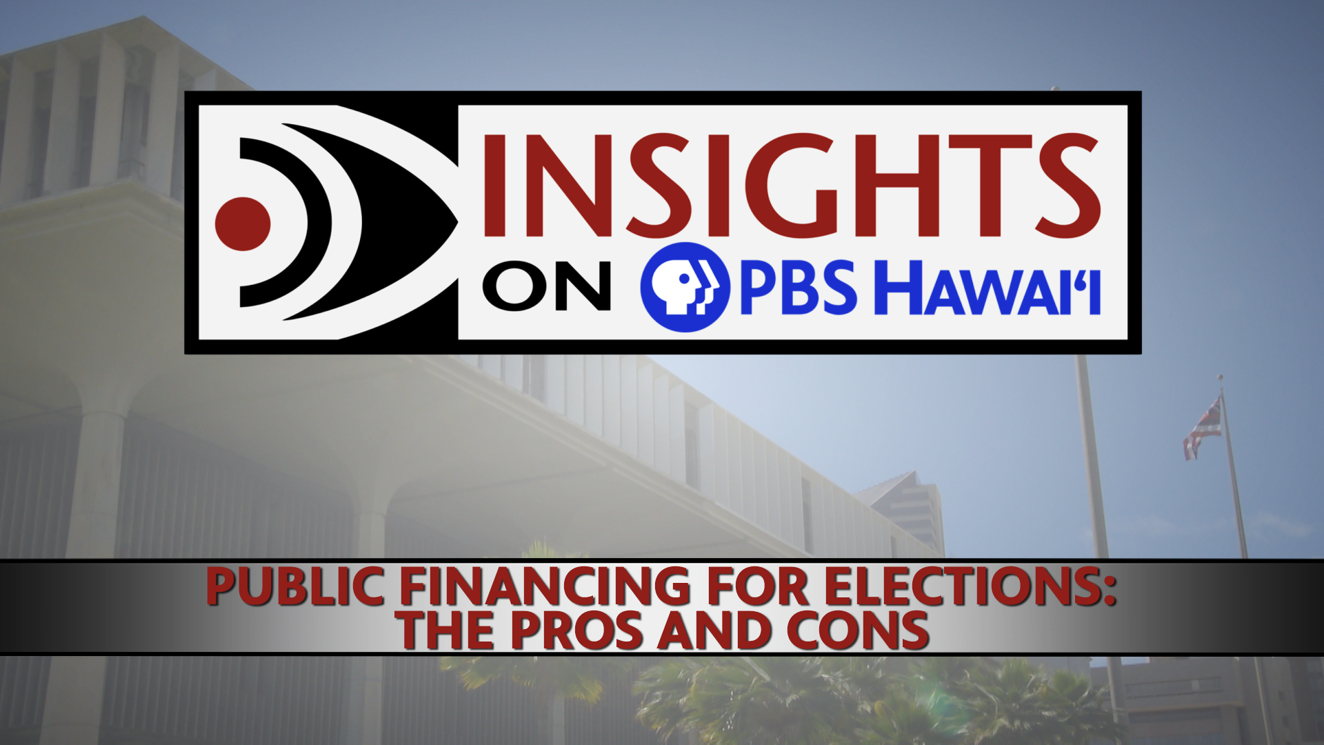 INSIGHTS ON PBS HAWAIʻI <br/>Public Financing for Elections &#8211; The Pros and Cons
