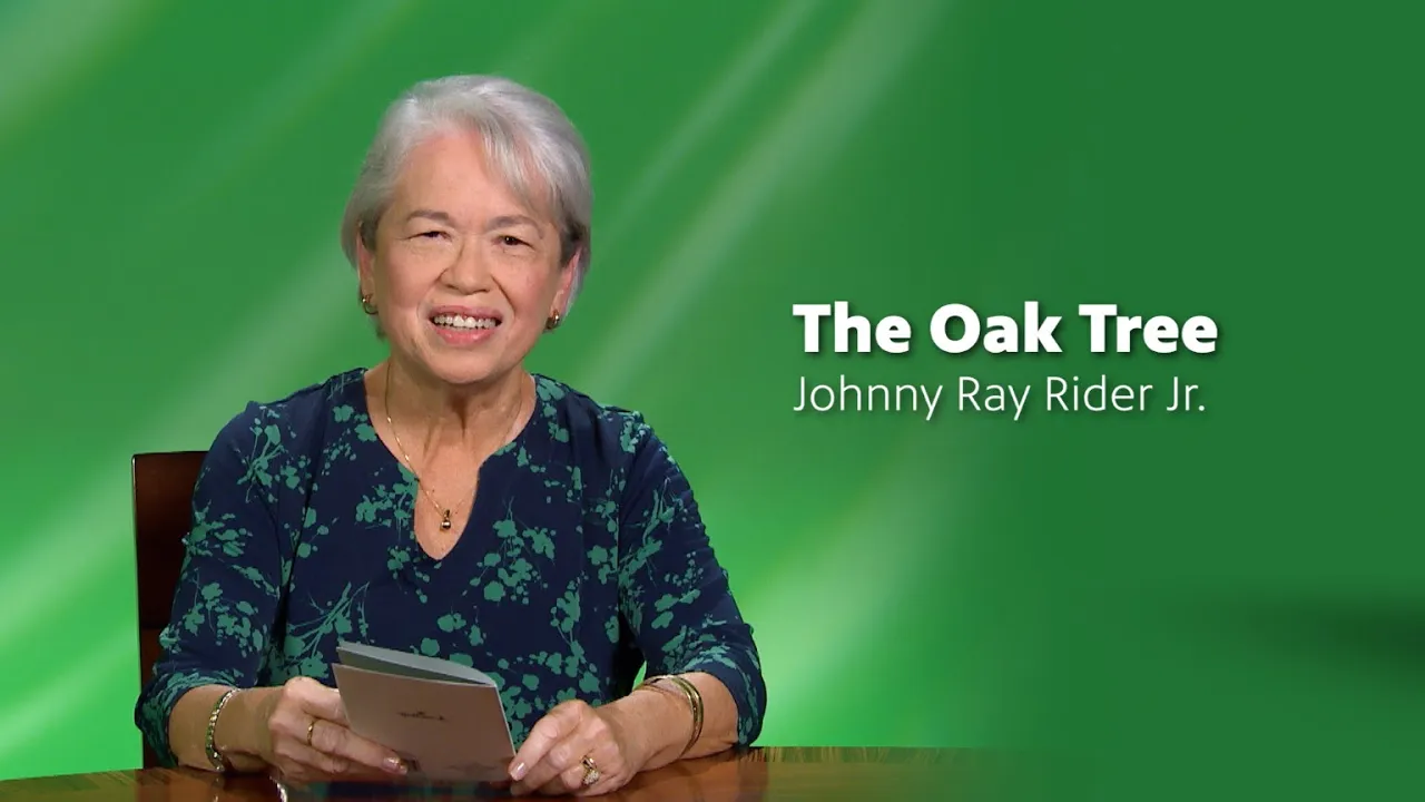 Muriel Anderson reads “The Oak Tree” <br/>GET CAUGHT READING