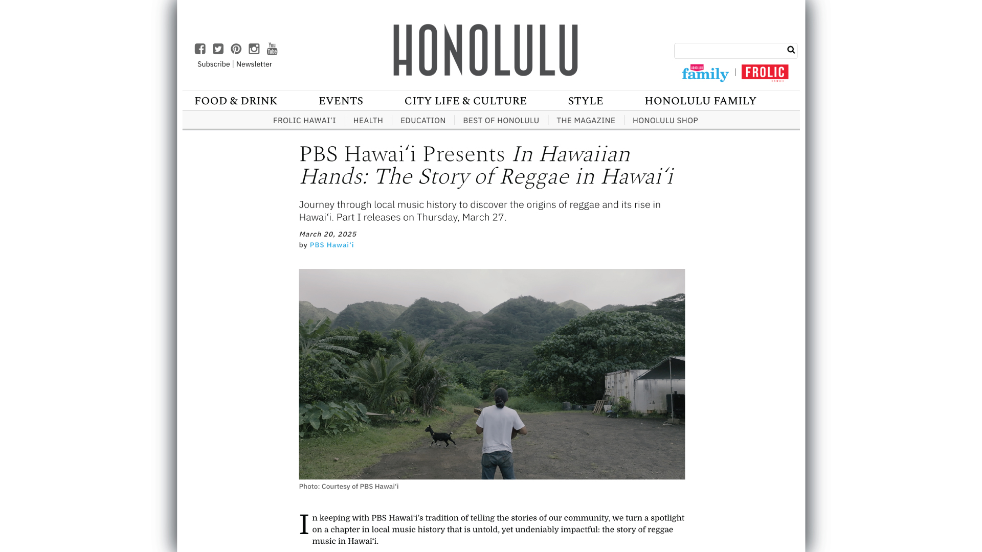 PBS Hawai‘i Presents In Hawaiian Hands: The Story of Reggae in Hawai‘i <br/>KĀKOU: HAWAI‘I’S TOWN HALL