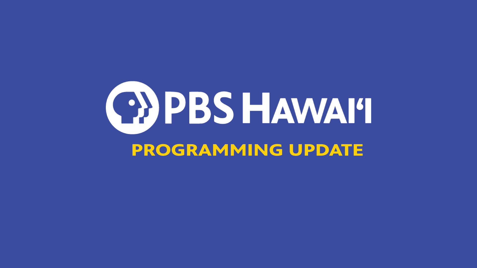 PROGRAMMING UPDATE