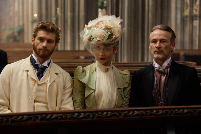 MASTERPIECE
The Forsytes

Episode Three
Sunday, April 5 at 9/8c on PBS
Jo hopes to fulfill newfound obligations while James’s attempts to sabotage him intensify. June seeks solace with Philip. Soames promises Irene a move to Paris and support for her dancing.

Shown L-R: Jolyon Jr (Danny Griffin), Frances (Tuppence Middleton), Jolyon Sr (Stephen Moyer)

For editorial use only.

Photographer: Sean Gleason

Courtesy of Mammoth Screen &amp; MASTERPIECE