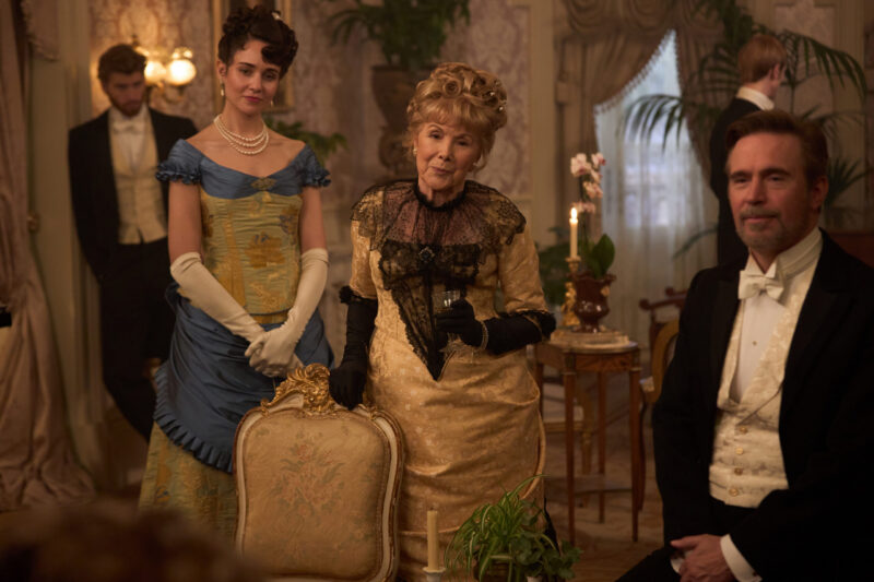 MASTERPIECE
The Forsytes

Episode Four
Sunday, April 12 at 9/8c on PBS
Jo recommits to his family, James is furious with Soames and Irene and Soames’ Parisian adventure ends early.

Shown L-R:  Jolyon (Danny Griffin), Frances (Tuppence Middleton), Lady Carteret (Susan Hampshire), James (Jack Davenport) 

For editorial use only.

Photographer: Sean Gleason

Courtesy of Mammoth Screen &amp; MASTERPIECE