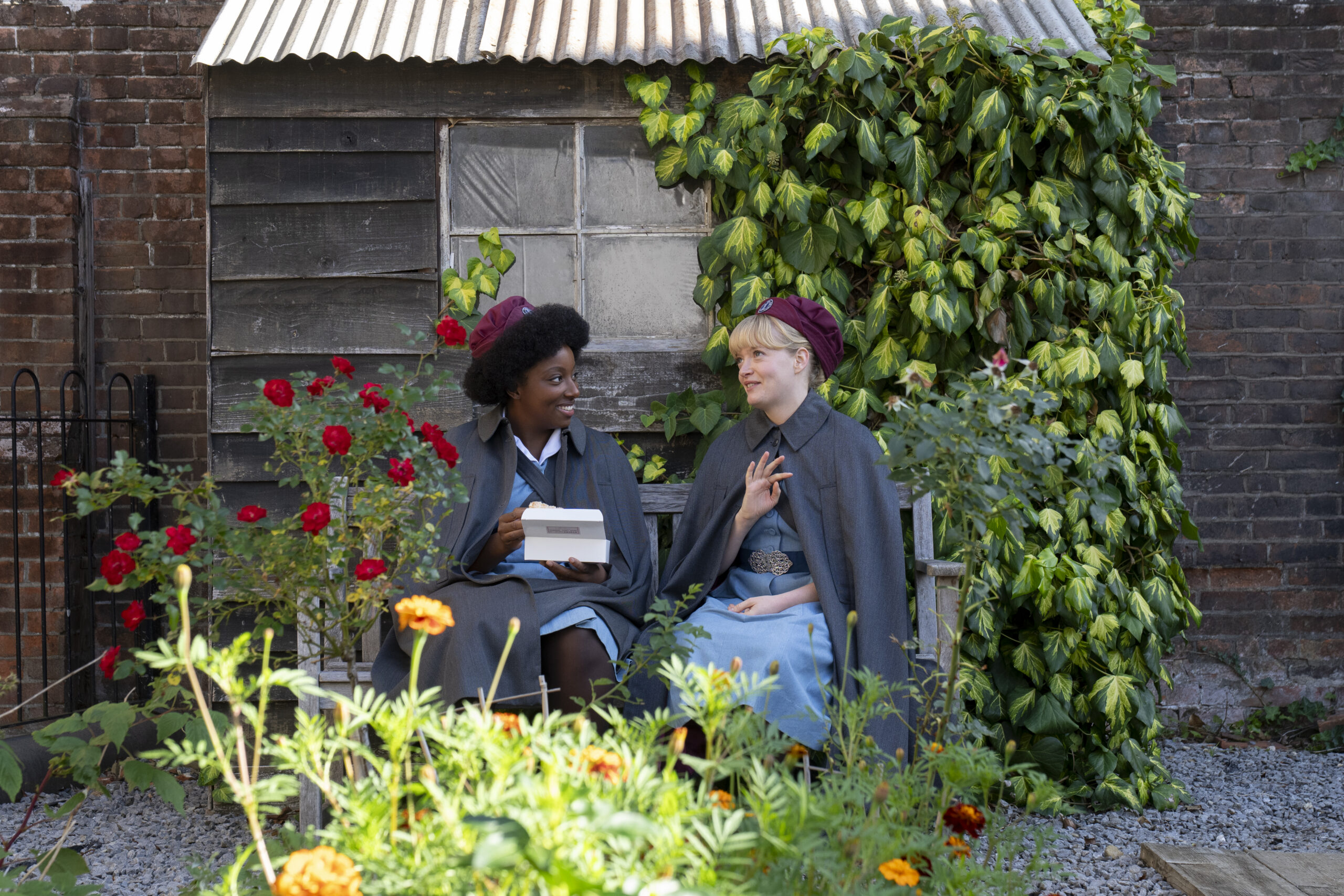 Picture Shows: "Joyce Highland (RENEE BAILEY)  
Rosalind Clifford (NATALIE QUARRY) "