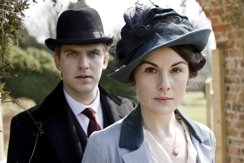 Downton Abbey on MASTERPIECE
Season 1
Shown from left to right: Dan Stevens as Matthew Crawley and Michelle Dockery as Lady Mary Crawley
For editorial use only.

©Carnival Film &amp; Television Limited for MASTERPIECE