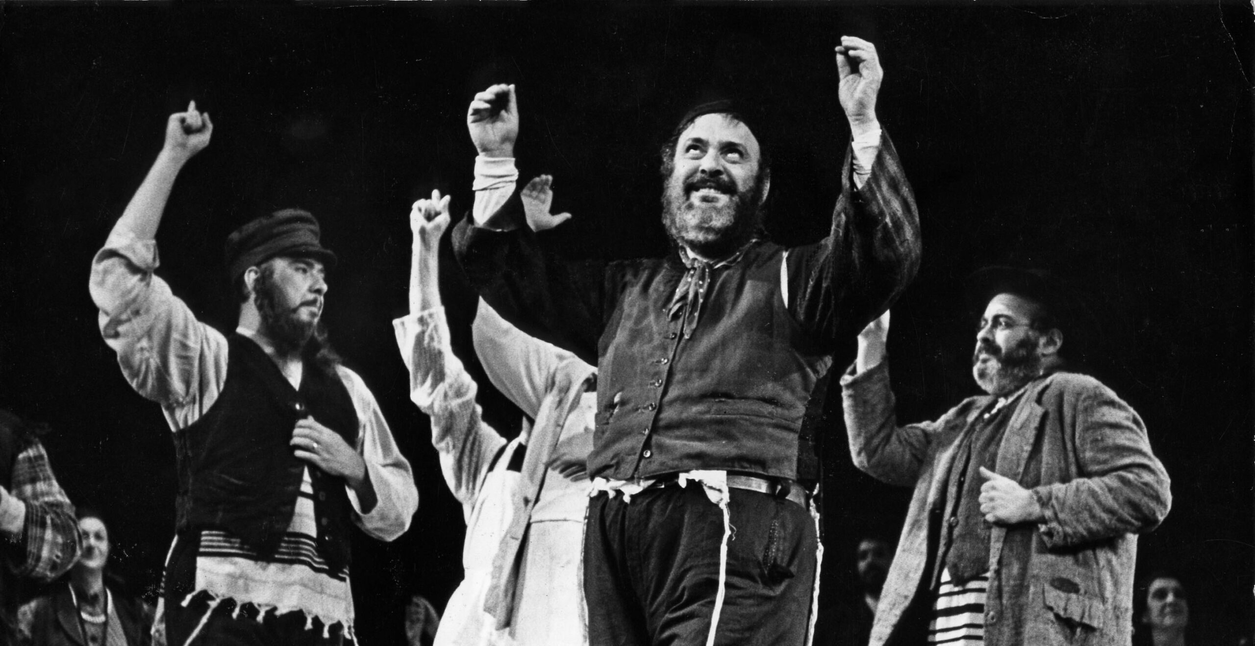 Broadway Musicals: A Jewish Legacy
© Photofest, Inc.Zero Mostel performs “Tradition” in the 1964 Broadway production of Fiddler on the Roof.