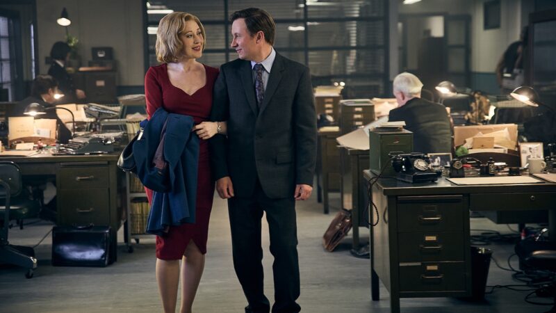 MASTERPIECE Mystery!
Grantchester
The Final Season

Premieres Sunday, June 14, 2026 at 9/8c on PBS

Shown from left to right: Melissa Johns as Miss Scott and Bradley Hall as Larry Peters

For editorial use only.

Courtesy of Kudos and MASTERPIECE