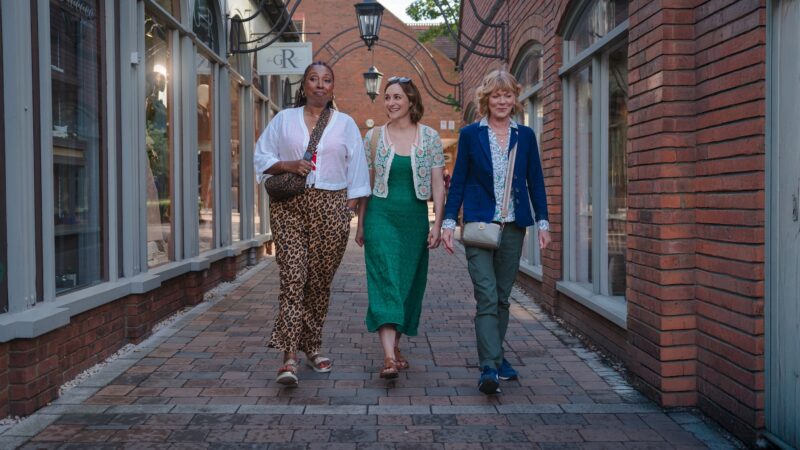 MASTERPIECE
The Marlow Murder Club, Season 3 

Episode One: "The Queen of Poisons: Part I"
Sunday, September 6, 2026 at 8/7c on PBS 

When the Mayor dies in the middle of a meeting, Judith, Becks and Suzie investigate everyone in the room, uncovering scandals, lies and blackmail, in their mission to find the killer. 

Shown (L-R): Suzie Harris (Jo Martin), Becks Starling (Cara Horgan), and Judith Potts (Samantha Bond)

For editorial use only.

Courtesy of Courtesy of Monumental Television, UKTV, and MASTERPIECE.